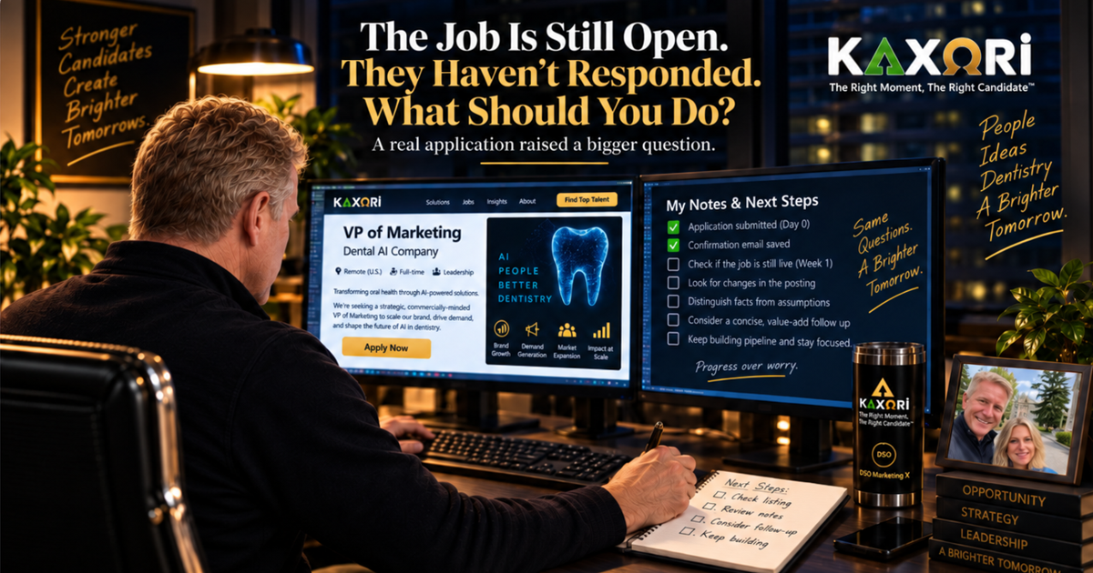 A job seeker checks an open posting, separates facts from assumptions, and chooses the next useful action.