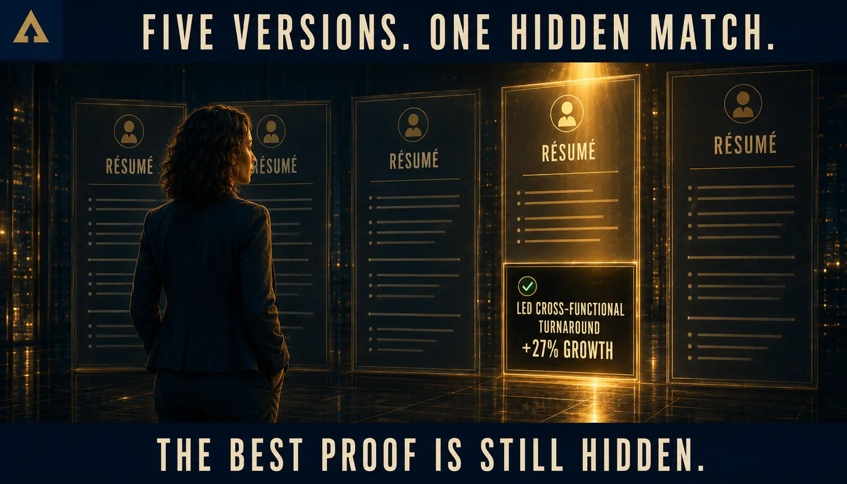 Five résumé versions hide the strongest proof for one target job.