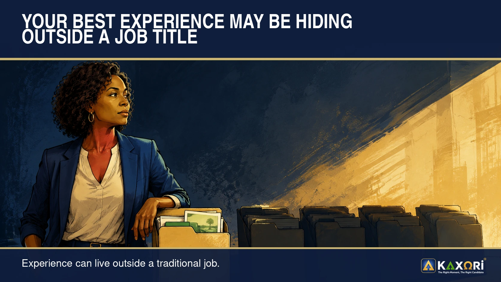 Job seeker discovering freelance, contract, volunteer, and project experience outside a traditional job title.
